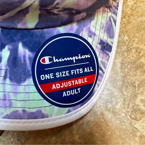 🆕Champion Tie -Dyed Adjustable Baseball Hat Adult Size OS - Picture 6 of 9